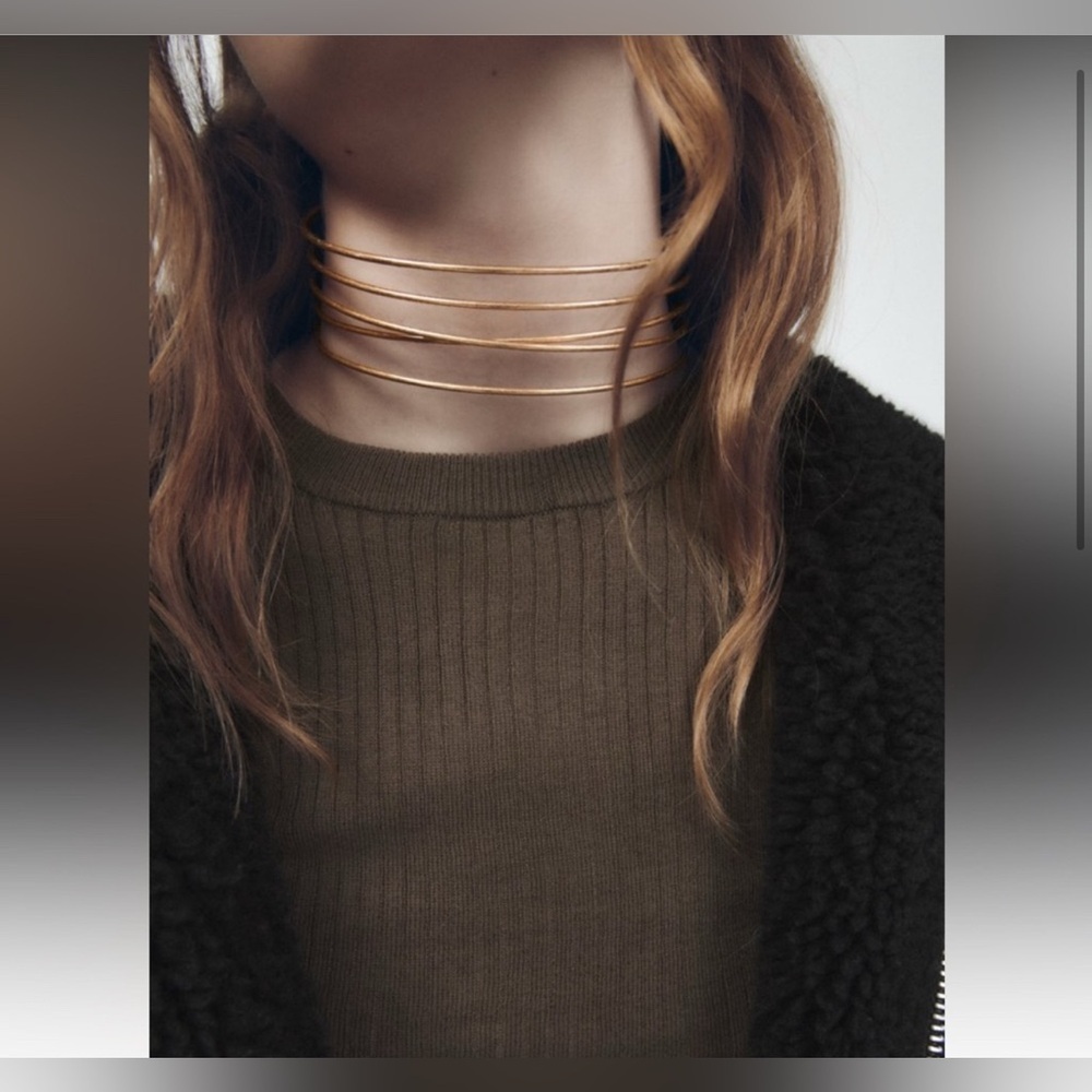 Zara Golden Choker New